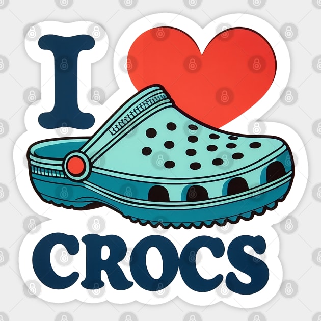 I love Crocs Sticker by 3coo